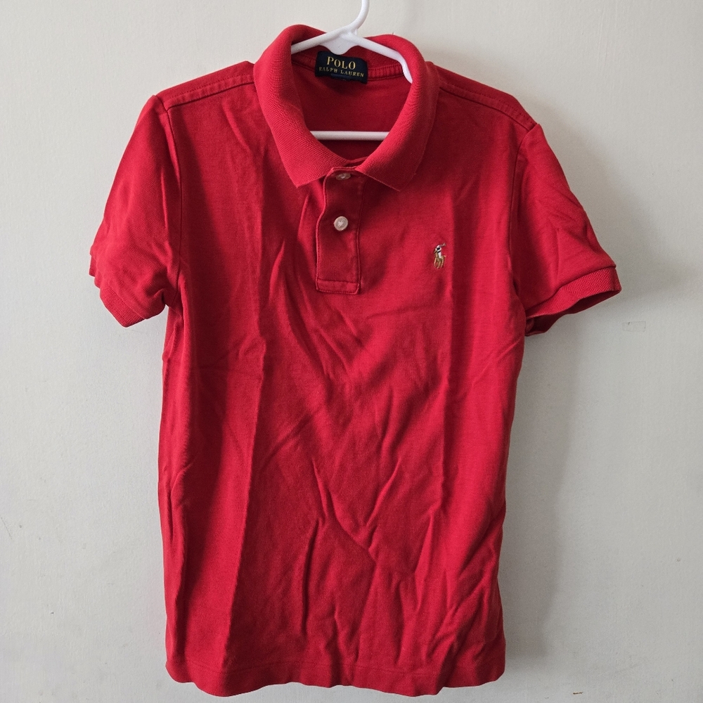 ♥️ Kids Ralph Lauren Red Polo Shirt – Classic & Stylish! 🐎 $22 Or Best Offer!